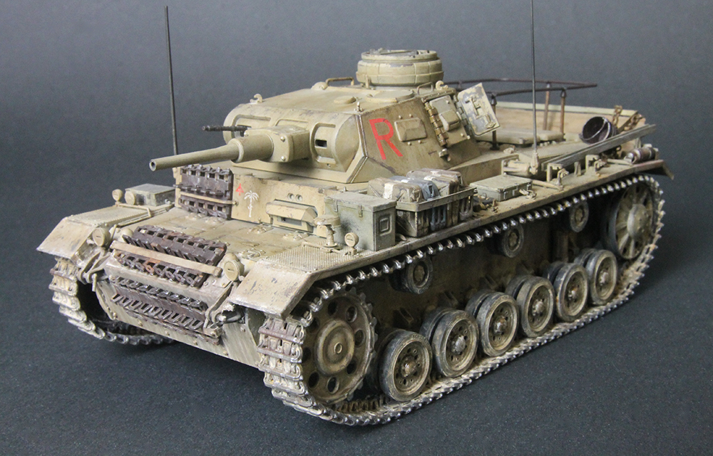 [製作] 5 ドイツ III号 指揮 戦車 H型 ドイツアフリカ軍団 – ドラゴン 6901