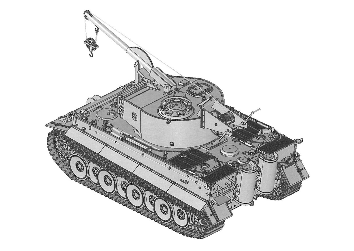 ドイツ 戦車 回収車 ティーガー I 中期 生産型 ベルゲ パンツァー 第508 重戦車大隊 ツィンメリット コーティング - ドラゴン 6850