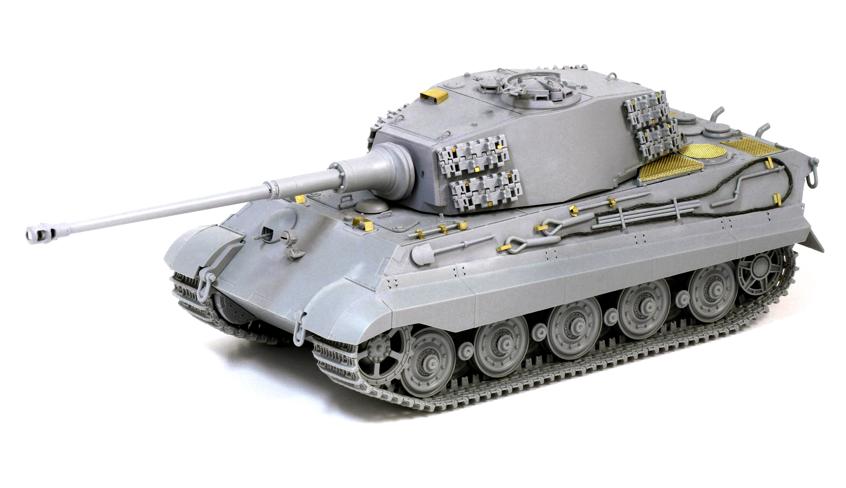 ドイツ 重戦車 キングタイガー ティーガー II 後期 生産型 w/ Kgs 73/800/152 履帯 第506 重戦車大隊 アルデンヌ 1944年 - ドラゴン 6900