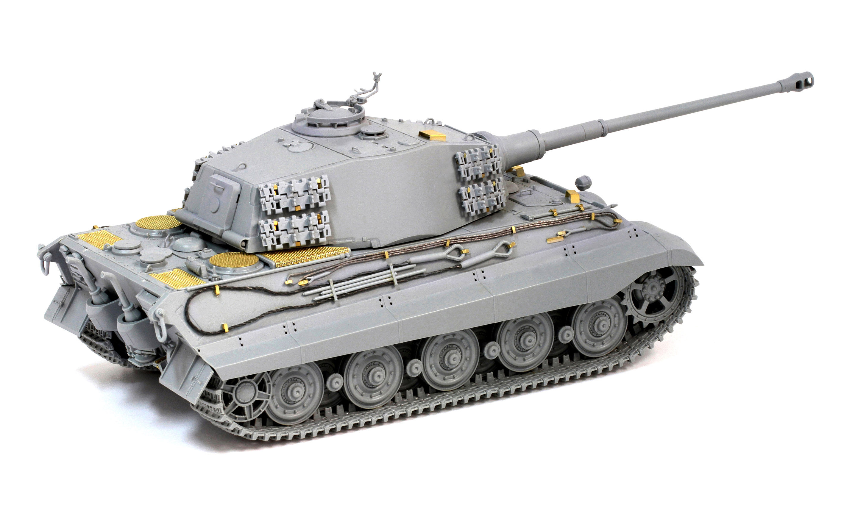 ドイツ 重戦車 キングタイガー ティーガー II 後期 生産型 w/ Kgs 73/800/152 履帯 第506 重戦車大隊 アルデンヌ 1944年 - ドラゴン 6900
