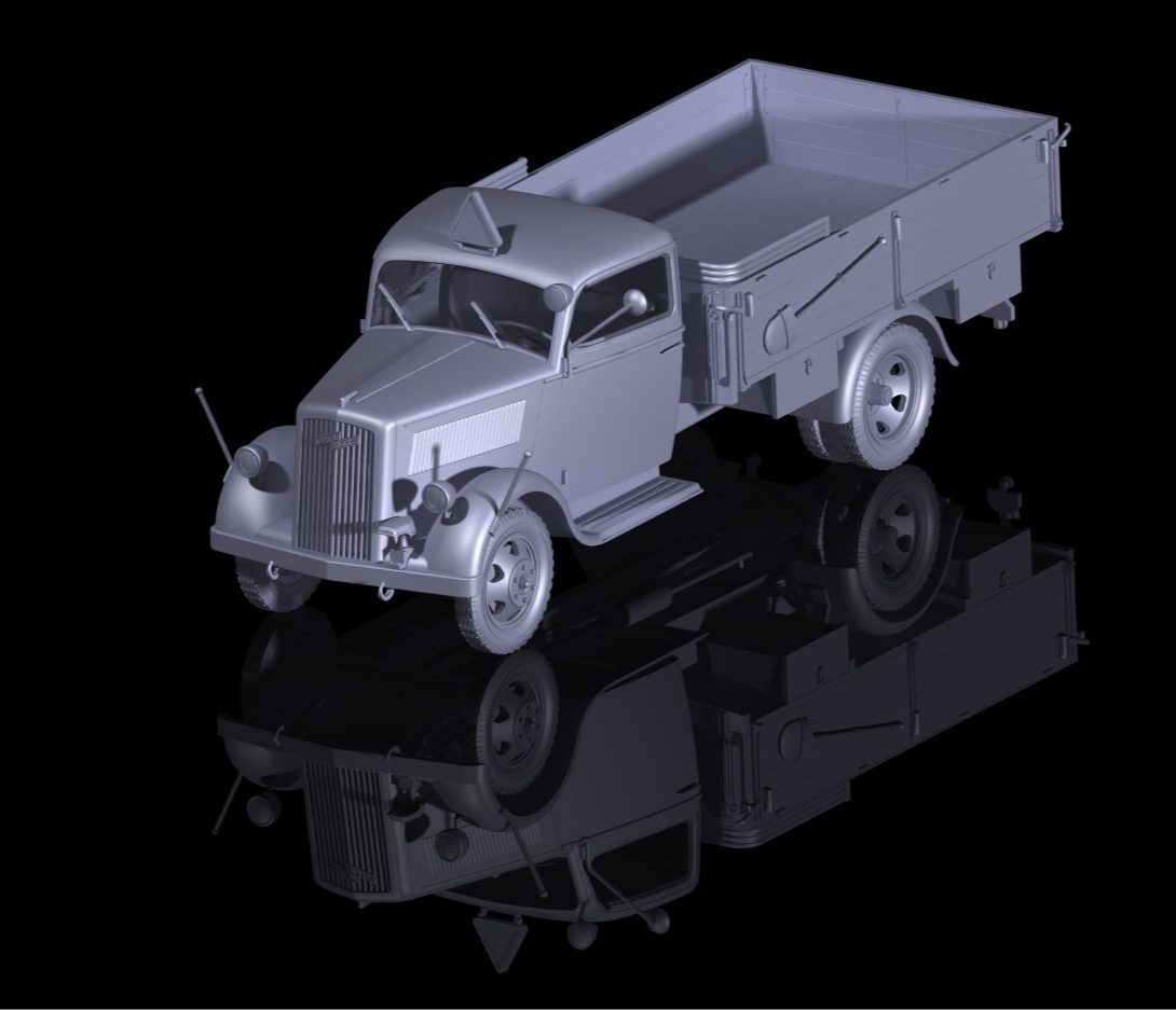 ドイツ オペル ブリッツ 1.5トン Typ 2,5-32 カーゴ トラック - ICM 35401