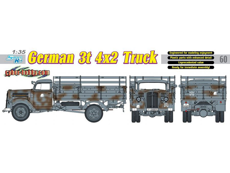 ドイツ オペル ブリッツ 3トン カーゴ トラック – ドラゴン / サイバーホビー 6670