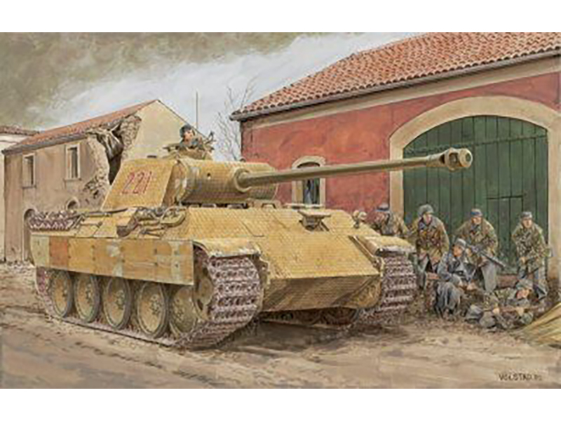 ドイツ 戦車 パンター A型 前期 生産型 イタリア 1943年 – 1944年 – ドラゴン 6160
