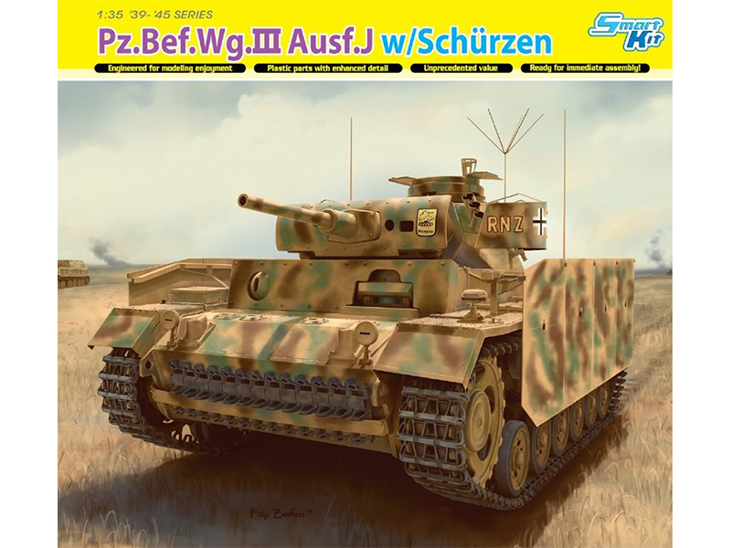 ドイツ III号 指揮 戦車 J型 w/ シュルツェン – ドラゴン 6570