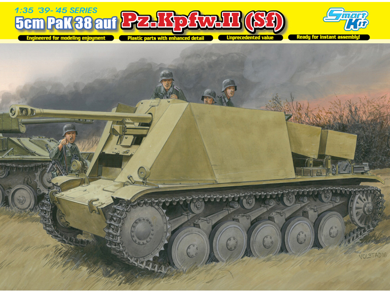ドイツ II号 対戦車 自走砲 5cm Pak38 L/48 搭載 – ドラゴン 6721