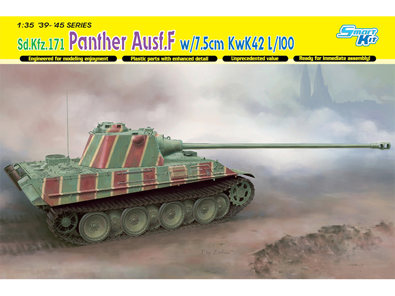 ドイツ 戦車 パンター F型 7.5cm KwK.42 L/100 搭載 – ドラゴン 6799
