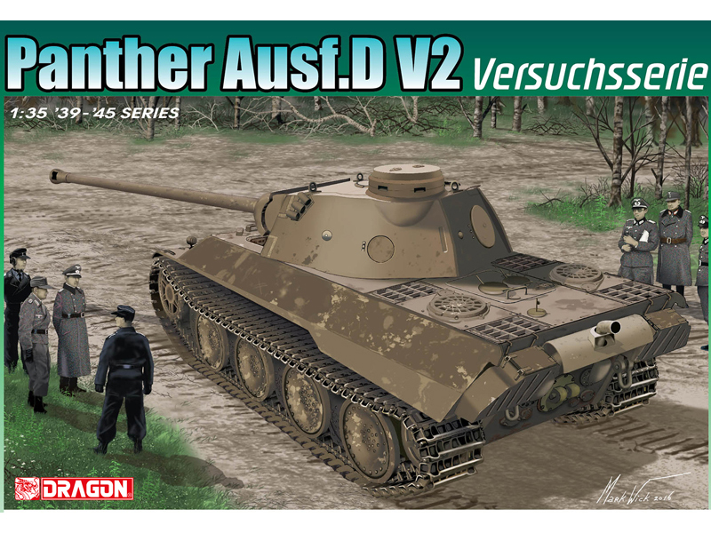 ドイツ 戦車 パンター D型 V2 量産 試作型 – ドラゴン 6830