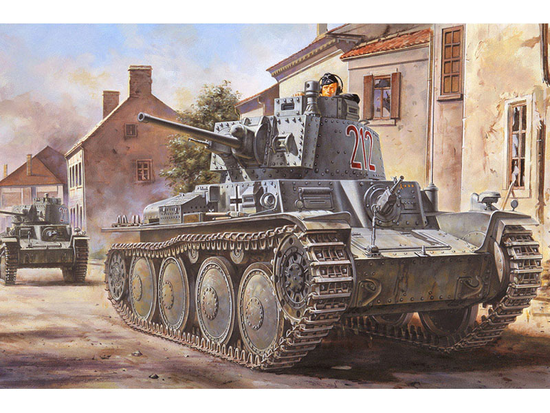 ドイツ 指揮 戦車 38 (t) B型 2 in 1 – ホビーボス (トライスター) 80138