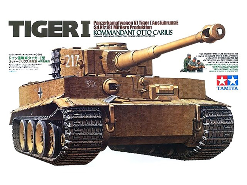 ドイツ 重戦車 ティーガー I 中期 生産型 オットー・カリウス 搭乗車 – タミヤ 35202