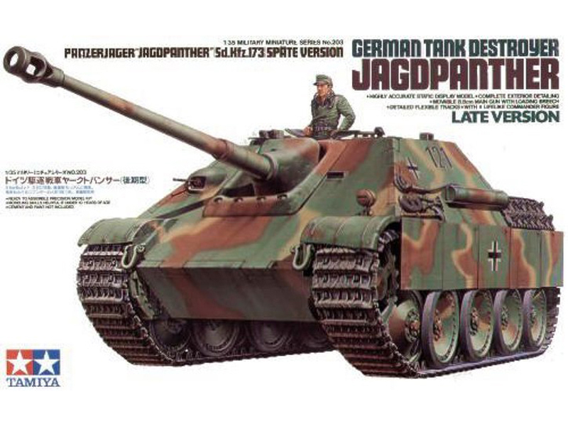 ドイツ 駆逐 戦車 ヤークトパンター 後期 生産型 2 in 1 – タミヤ 35203