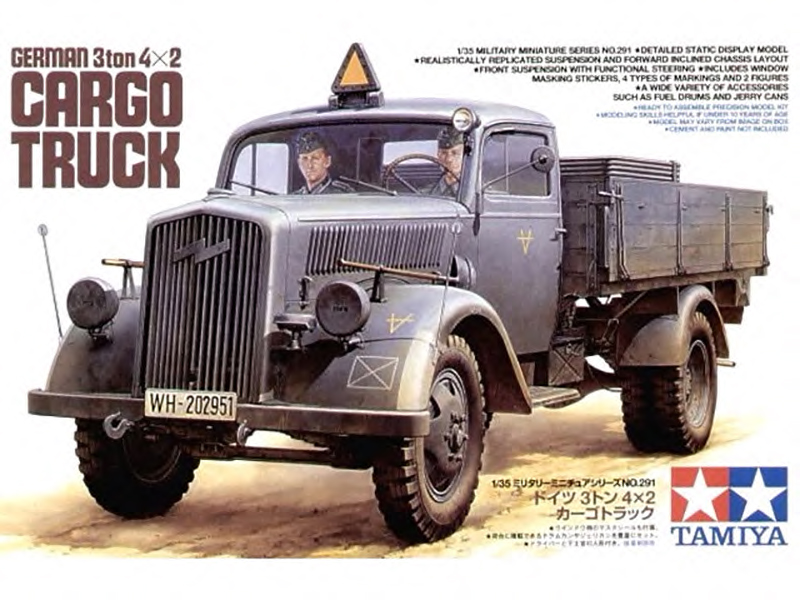 ドイツ オペル ブリッツ 3トン カーゴ トラック – タミヤ 35291
